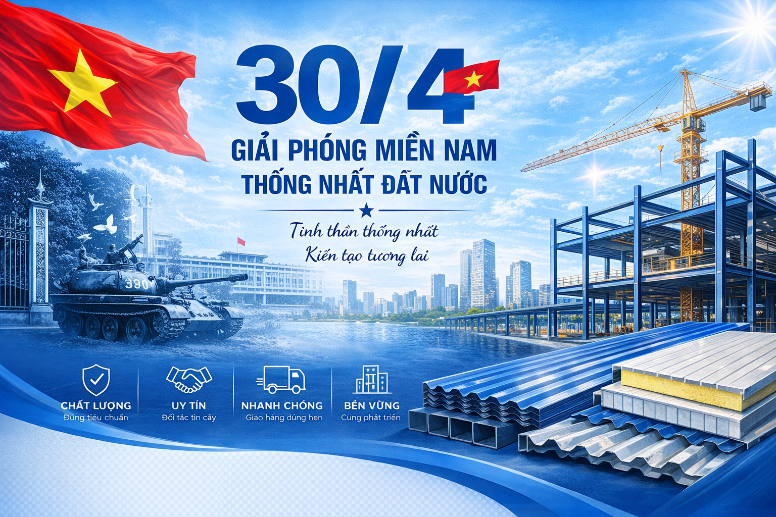 30/4 - Tinh thần phát triển bền vững